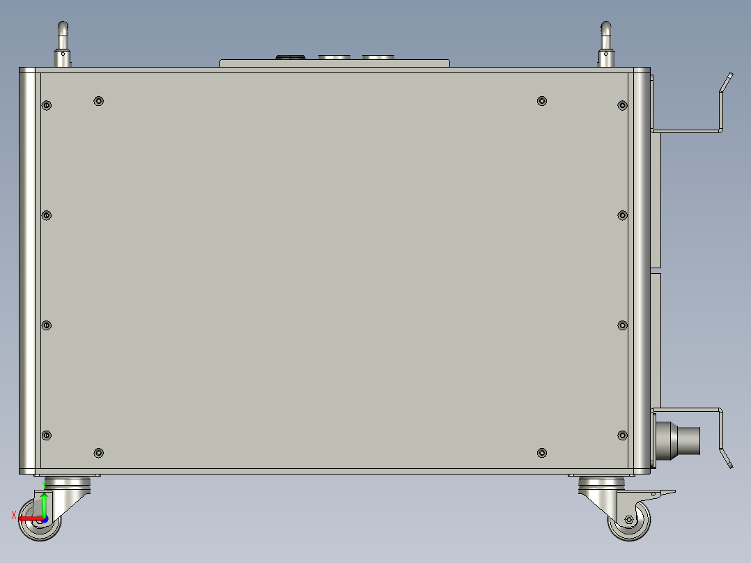 小型手持式除涂层氧化层激光机后视图