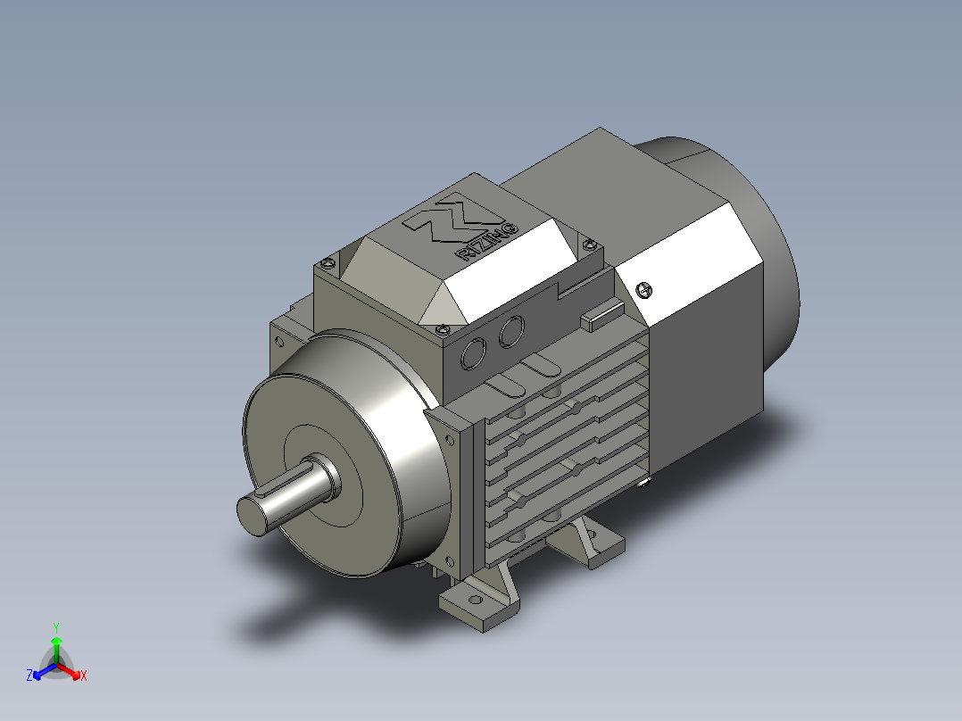 IMB3H63-132变频电机YVF2-132S-6-B3主视图