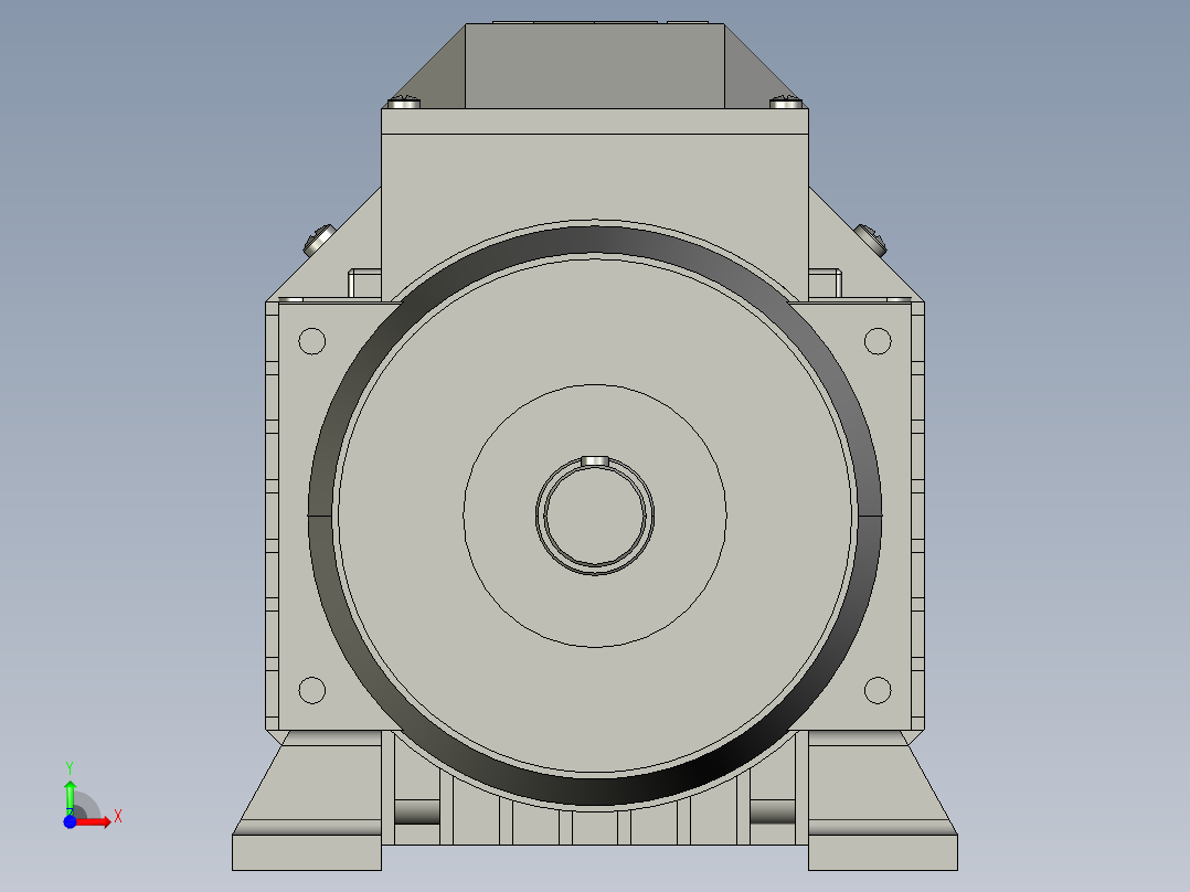 IMB3H63-132变频电机YVF2-132S-6-B3前视图