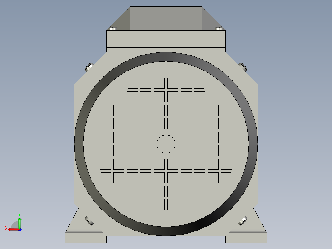 IMB3H63-132变频电机YVF2-132S-6-B3后视图