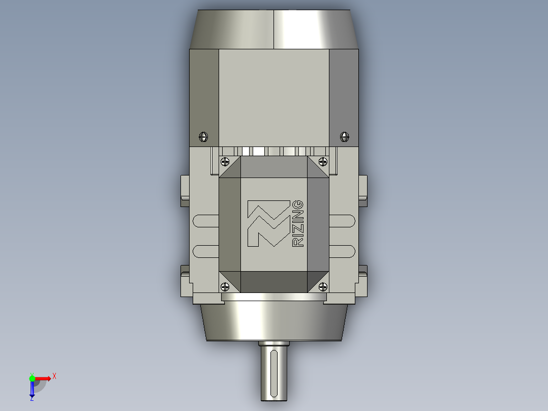 IMB3H63-132变频电机YVF2-132S-6-B3俯视图