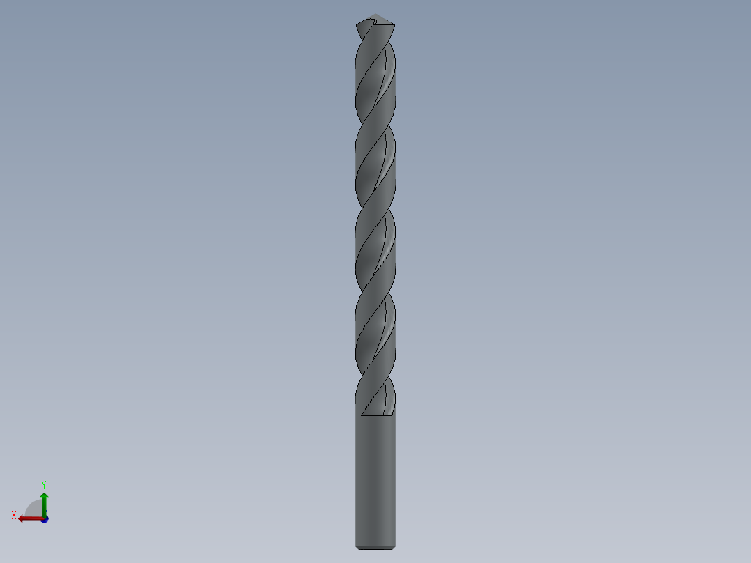 HSS 6mm钻头后视图
