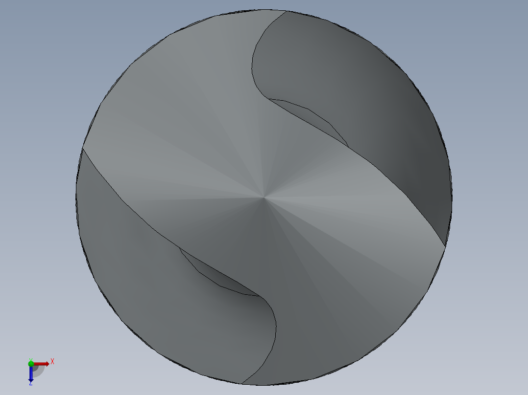 HSS 6mm钻头俯视图