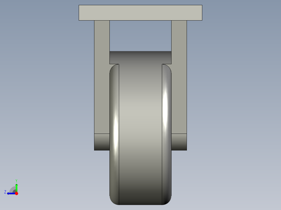 Y-世通脚轮112000012100右视图