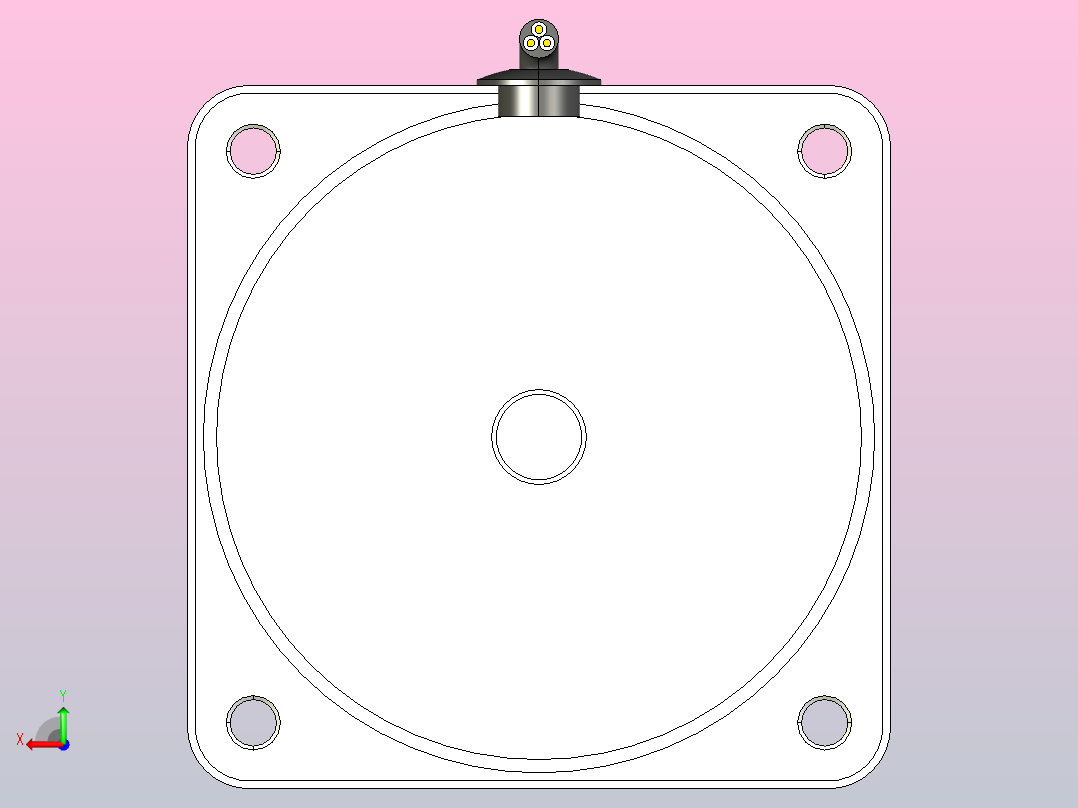 YS标准电机120YS02-1800后视图