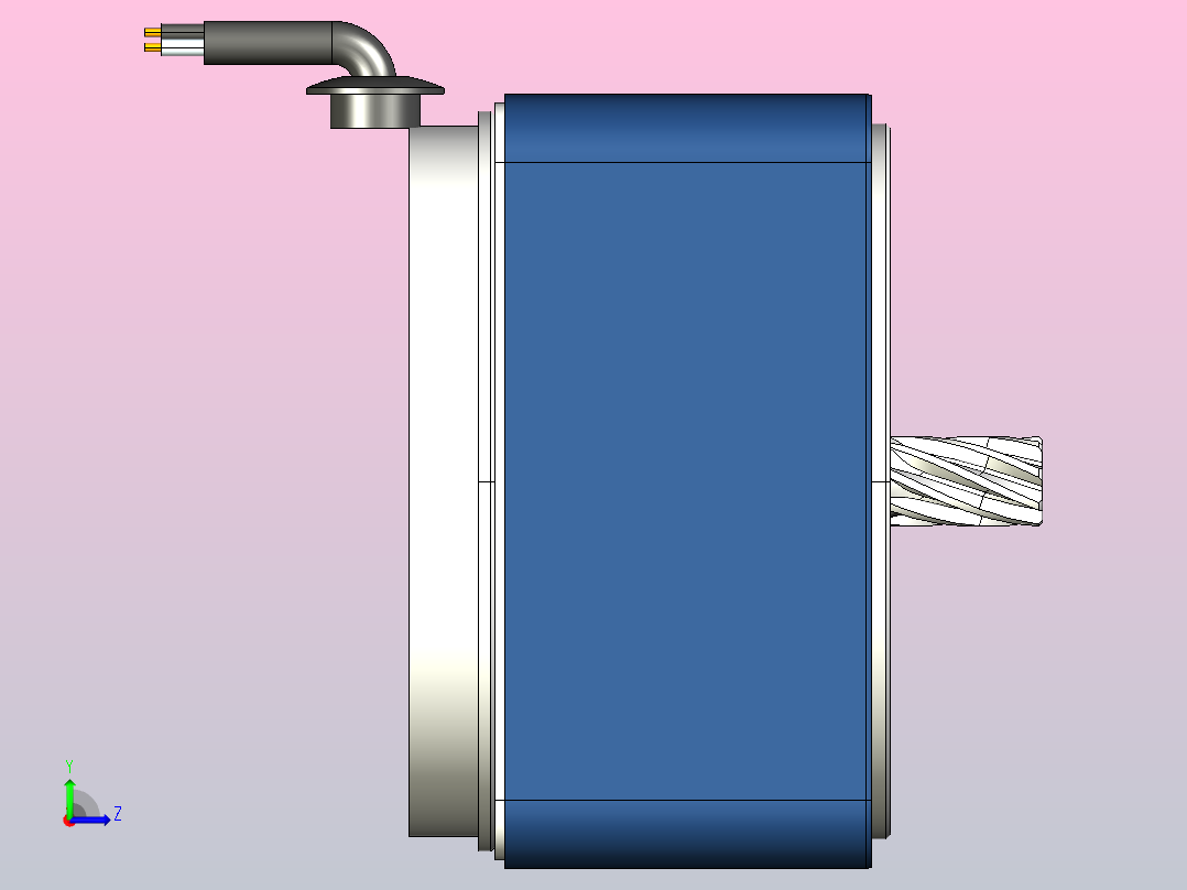 YS标准电机120YS02-1800左视图
