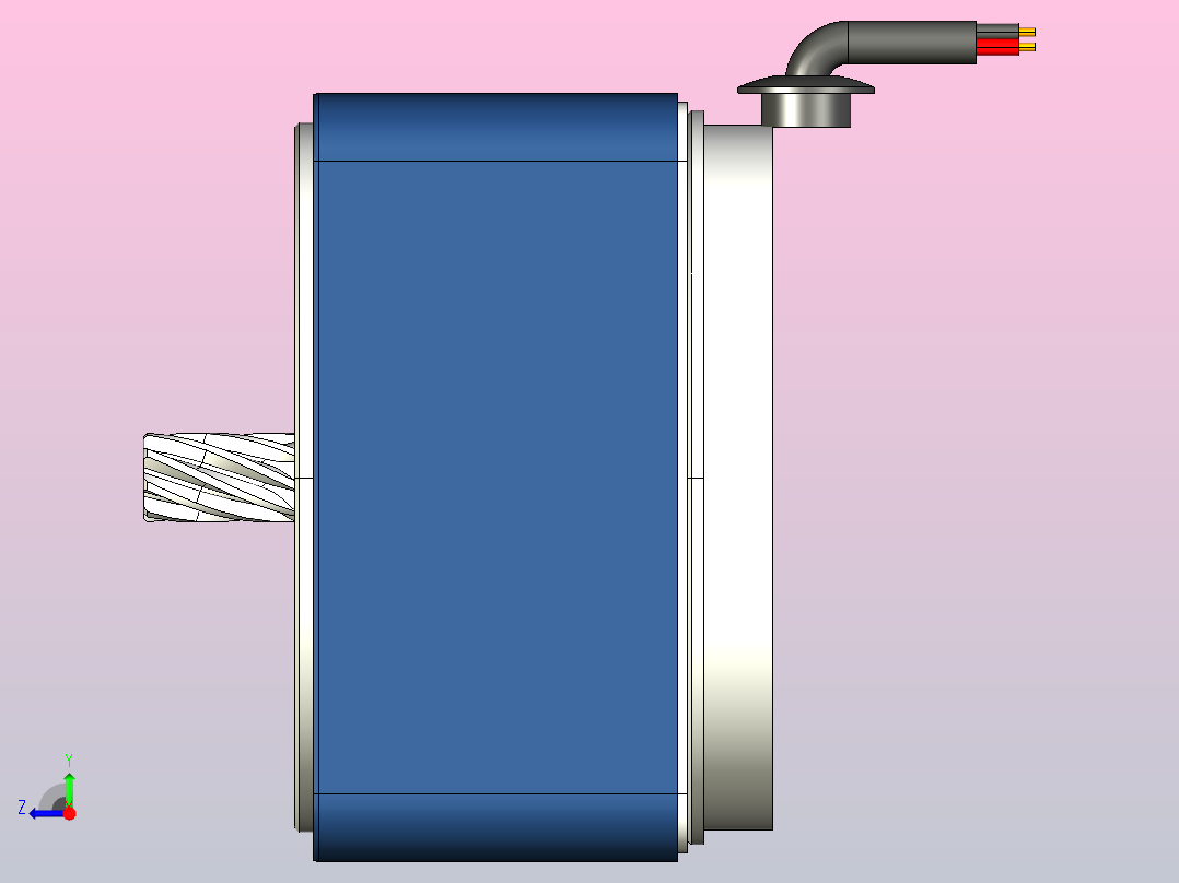YS标准电机120YS02-1800右视图