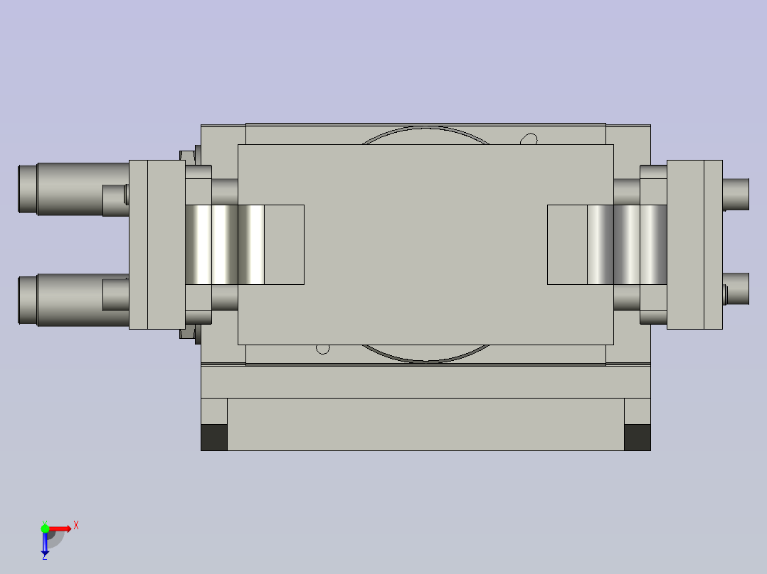 旋转机构俯视图