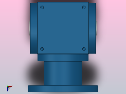 HDAF型螺旋锥齿换向传动器[HDAF09-2-E]俯视缩略图