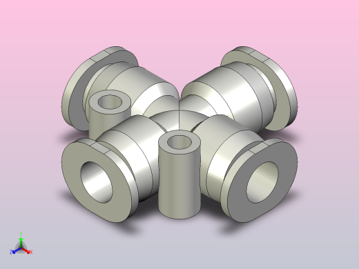 快插接头QSMX-6正等轴测缩略图