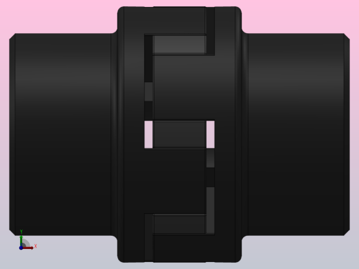 L型凸爪式弹性联轴器[FL42]前视缩略图