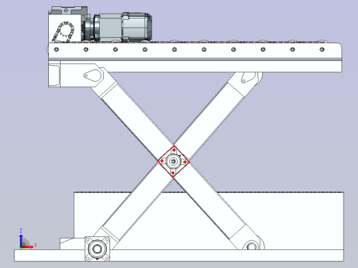 电动X型升降机前视缩略图