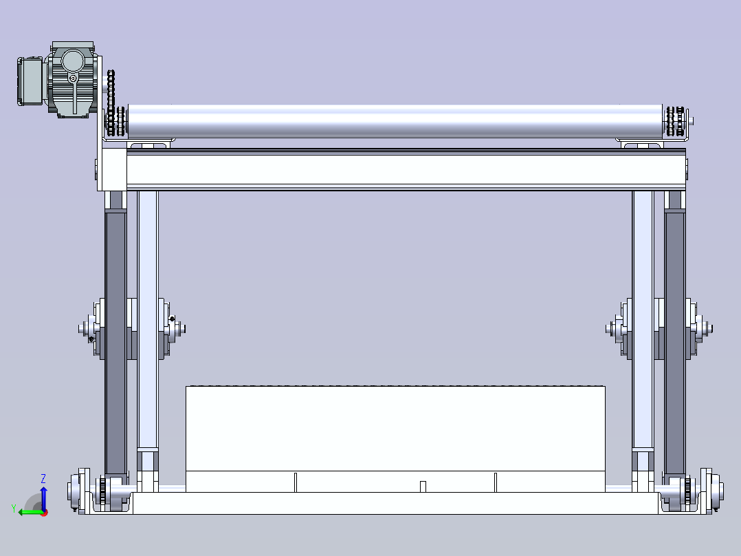 电动X型升降机左视图