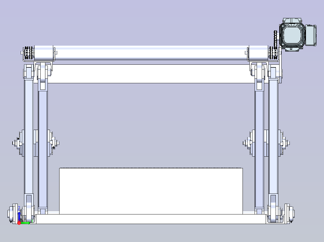 电动X型升降机右视图