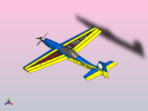飞机模型3D设计正等轴测缩略图
