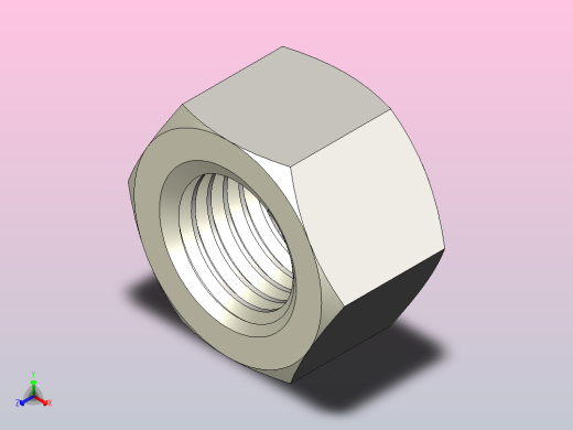 DIN_EN_ISO_4032_Hexagon_Nut_16.ipt六角螺母正等轴测缩略图