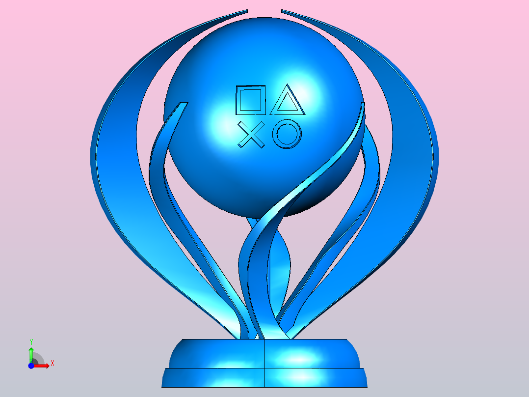 PSN 白金奖杯前视图