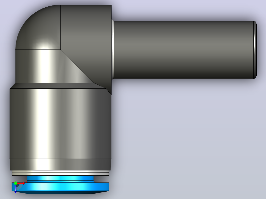 快插接头QSL-10H俯视图