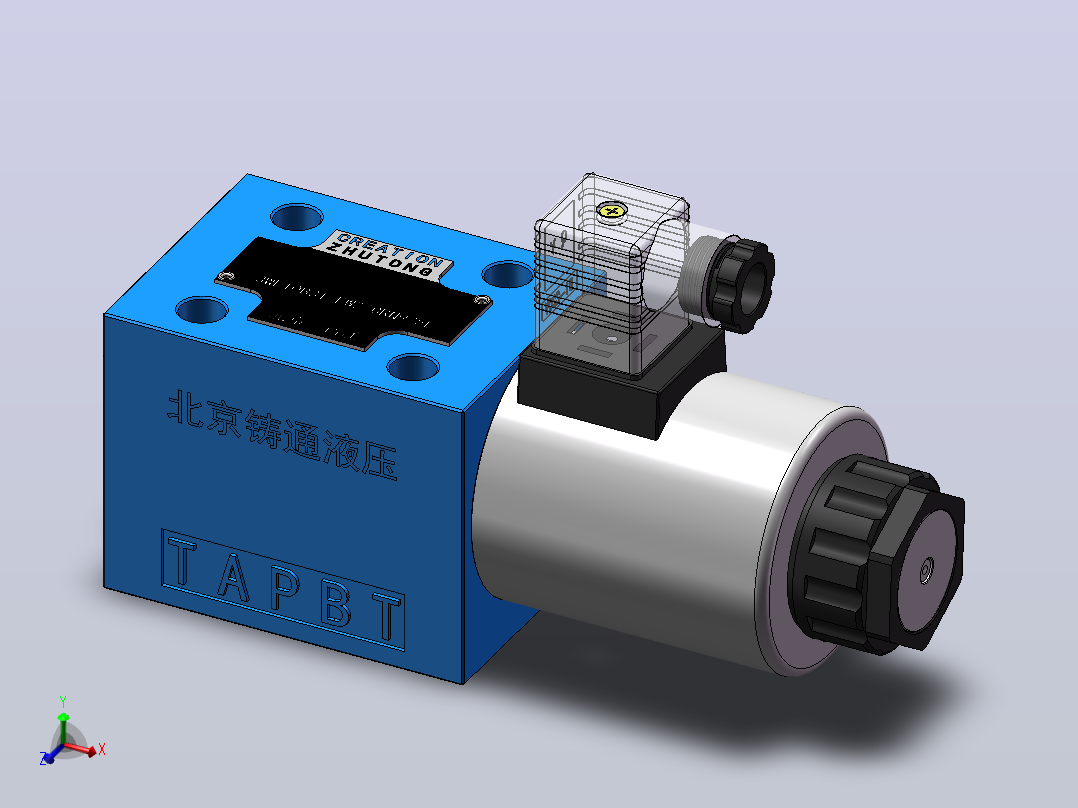WE10B 电磁换向阀主视图