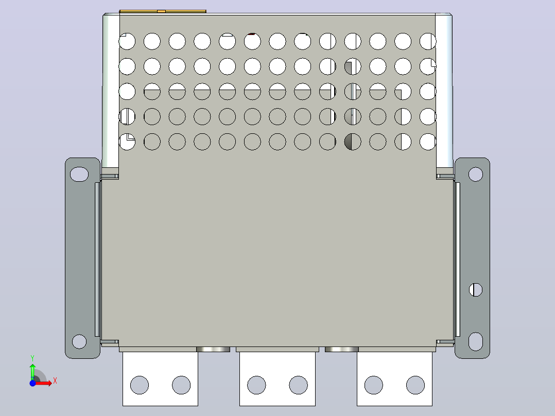 NA5-1600N_H800-1250 F3万能式断路器三维模型202410前视图