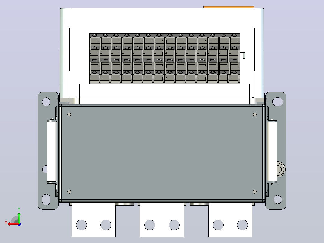 NA5-1600N_H800-1250 F3万能式断路器三维模型202410后视图