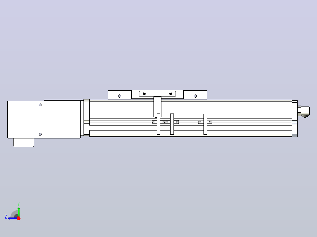 MCB14无尘皮带滑台[MCB14-L40-100-R-P20-C3]右视图