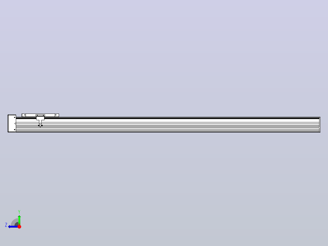 滚珠丝杠直线轴带导轨全封闭TPA-HCR-202D-2510C-L1650-ML-Y-P75-N3右视图