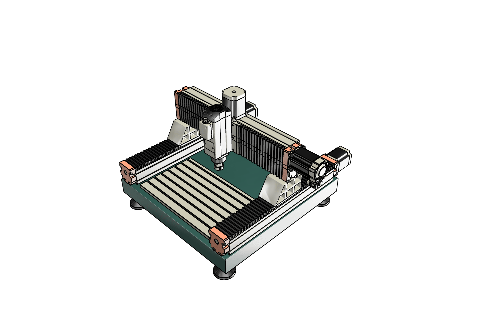 带第四轴的3D CNC