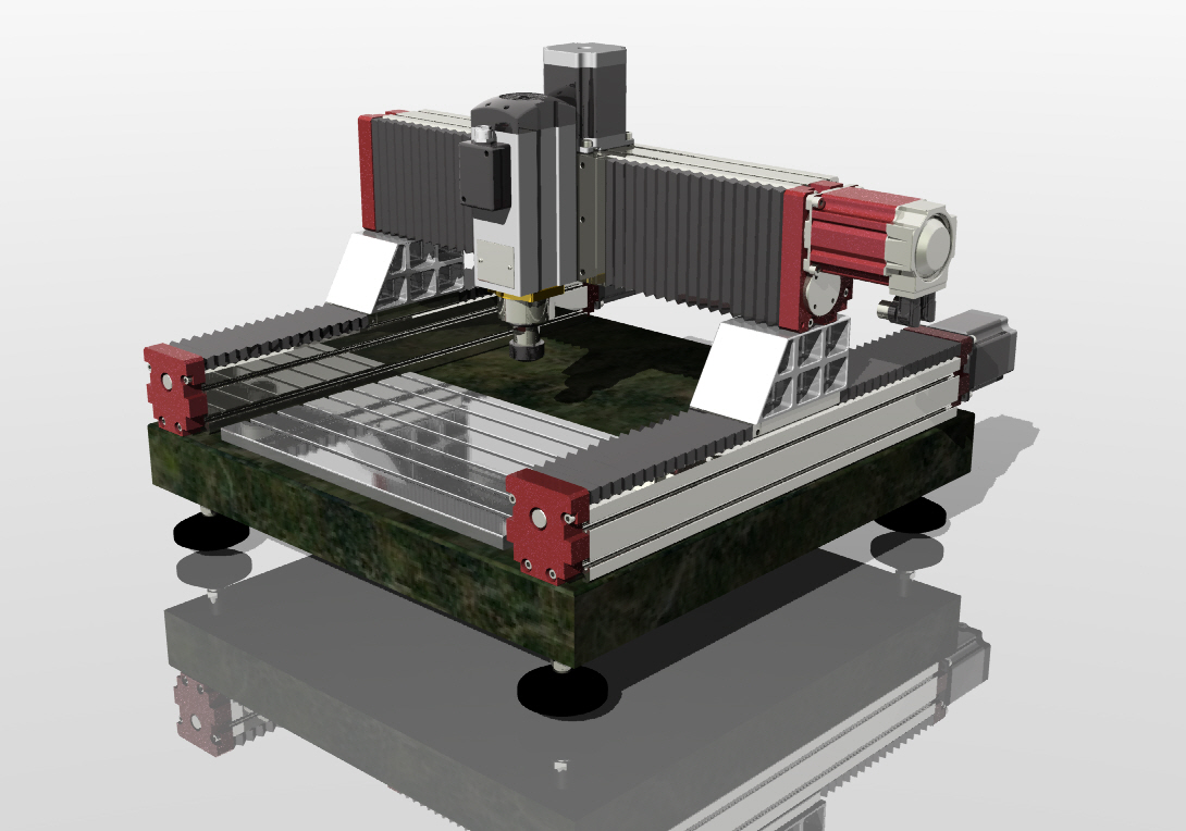 带第四轴的3D CNC