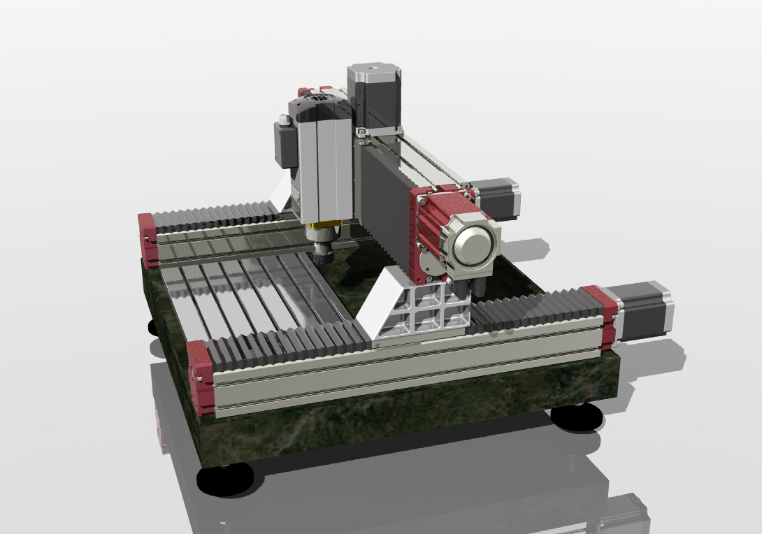 带第四轴的3D CNC