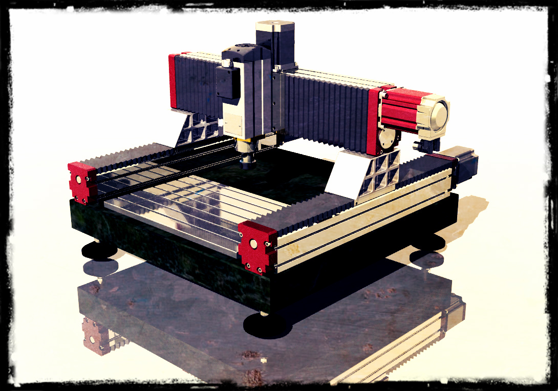 带第四轴的3D CNC