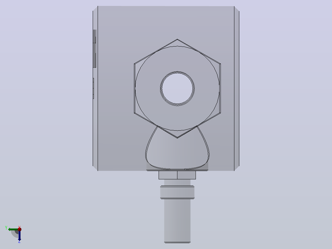 YXQ型油流发讯器（0.4MPa）(YXQ10-50)_YXQ-10右视图