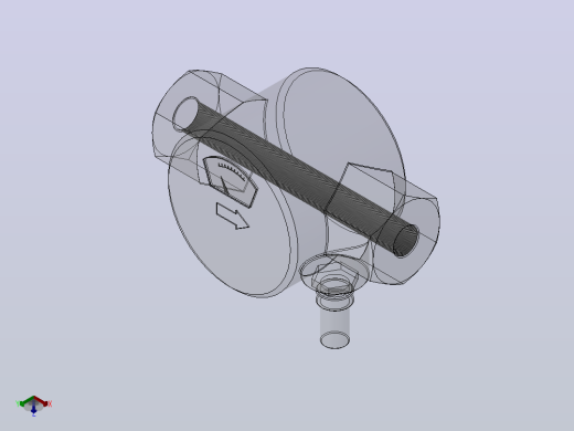 YXQ型油流发讯器（0.4MPa）(YXQ10-50)_YXQ-10正等轴测缩略图
