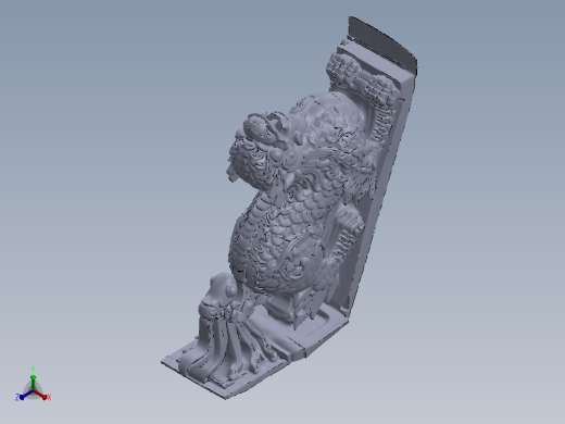 雕像+龙+3d正等轴测缩略图