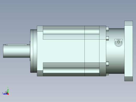 JTX142-L3 35-114.3-200-M12-ZJ精密型JTX142直齿轮行星减速机右视缩略图