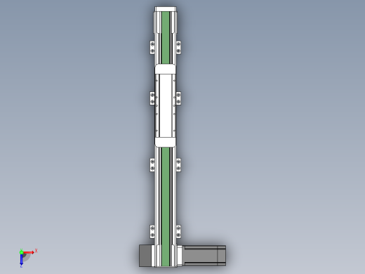 DMEB65L-RDCR欧规同步带模组直线模组（电机右下折）[DMEB65L-L15S350-DT400-C2U-RDCR]俯视缩略图
