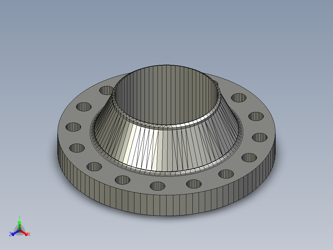 ASME B 16.5 RFWN法兰# 900 NPS 15至NPS 600主视图