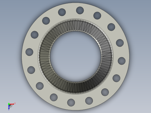 ASME B 16.5 RFWN法兰# 900 NPS 15至NPS 600俯视缩略图