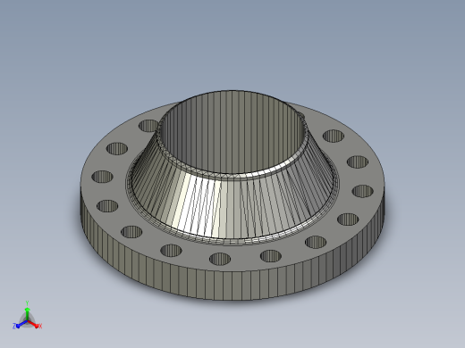 ASME B 16.5 RFWN法兰# 900 NPS 15至NPS 600正等轴测缩略图