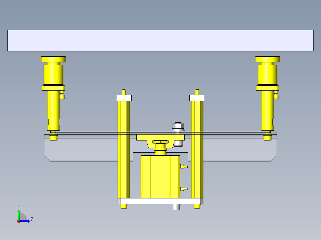 托盘传送挡块左视图