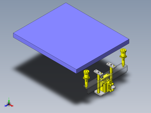 托盘传送挡块正等轴测缩略图