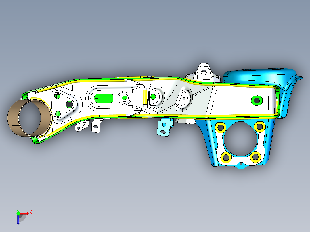 安川机器人爪手 ES165D(UG)俯视图