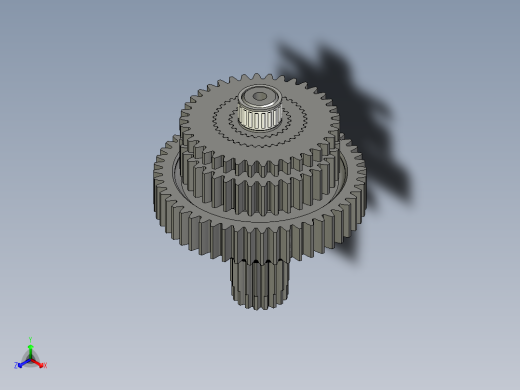 M1004大型农用拖拉机变速箱（福田雷沃正等轴测缩略图