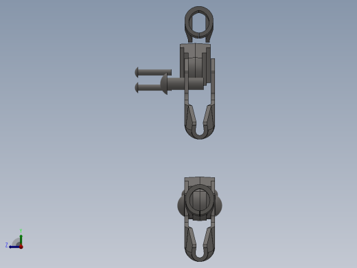 solidworks 管扳手手柄组件右视缩略图