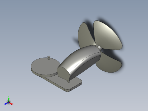 可摇头风扇模型