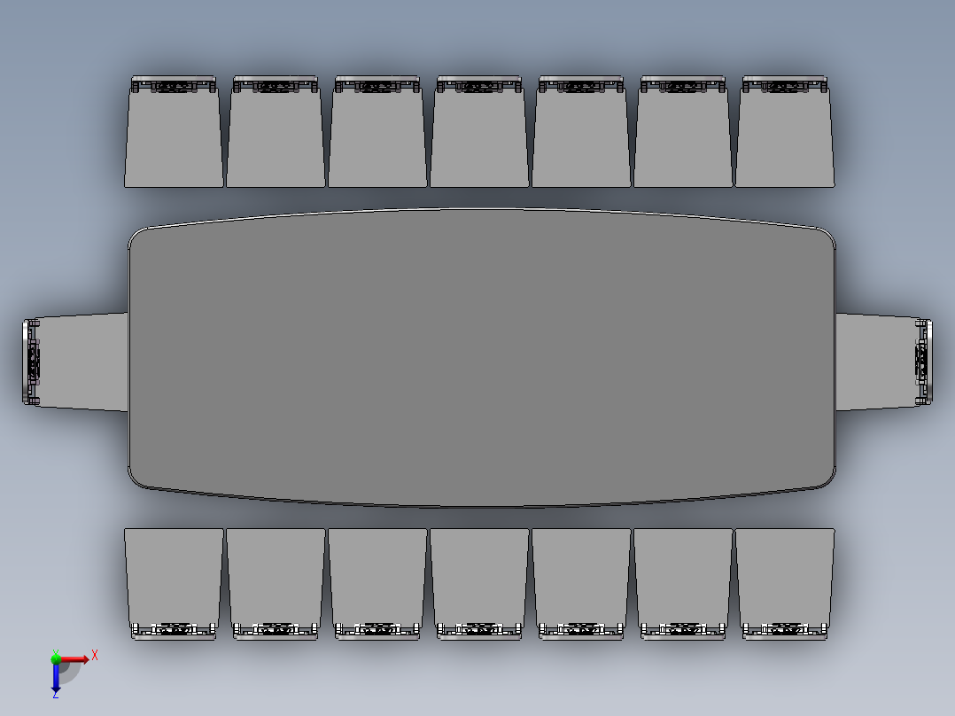会议桌椅俯视图