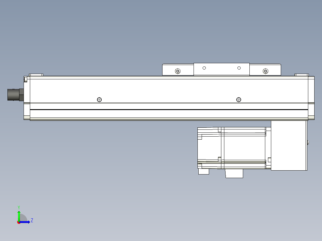 Toyo东佑达直线模组-ECH12-L5-150-BM-T20-C4左视图