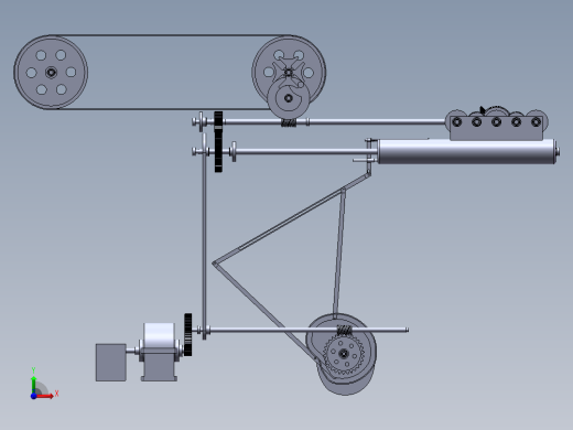 2390 啤酒瓶洗瓶机的设计【说明书+CAD+SOLIDWORKS】前视缩略图