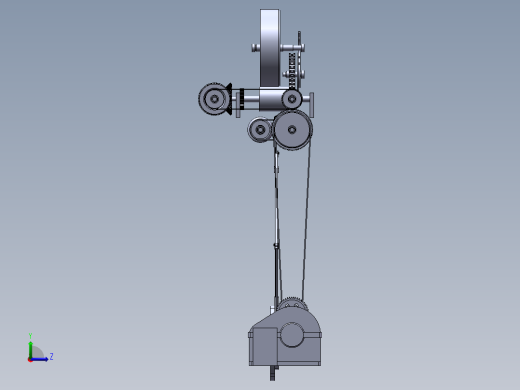 2390 啤酒瓶洗瓶机的设计【说明书+CAD+SOLIDWORKS】左视缩略图