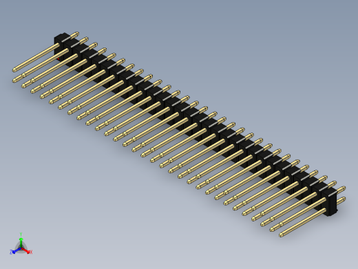 彩色公头100mil（2.54mm）系列-DS1021_black_2x30p_100mil_Type5_rev1.0